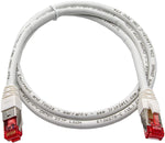 Triplett 3' White CAT6A 10GBPS Professional Grade SSTP 26AWG Patch Cable (CAT6A-3WH)