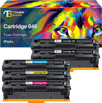 Toner Bank Compatible 046 Toner Cartridge Replacement for Canon 046 046H CRG-046 Color ImageCLASS MF733Cdw MF731Cdw MF733 MF735Cdw LBP654Cdw Printer Ink (Black Cyan Magenta Yellow, 5-Pack)