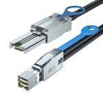 H!Fiber.com External HD Mini SAS SFF-8644 to Mini SAS SFF-8088 Hybrid Cable, 1-Meter(3.3ft), AWG30, 6Gbps, 100 Ohms Impedance