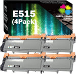 Green Toner Supply 4BK Compatible E515dw E310dw Toner E515 4-Pack for use in Dell E310dw E514dw E515dw E515dn Printer (P7RMX PVTHG 593-BBKD)