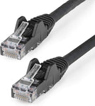 15ft (4.6m) CAT6 Ethernet Cable - LSZH (Low Smoke Zero Halogen) - 10 Gigabit 650MHz 100W PoE RJ45 UTP Network Patch Cord Snagless w/Strain Relief - Black CAT 6 ETL Verified (N6LPATCH15BK)