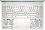 SYNERLOGIC Windows + Word/Excel (for Windows) Quick Reference Guide Keyboard Shortcut Stickers, No-Residue Vinyl (White/Small/Combo/5sets)