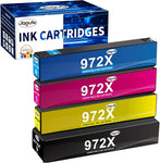 Jagute 972X Ink Cartridges Replacement for HP 972X 972A Ink Cartridge to Work with HP PageWide Pro 477dw 577dw 452dw 477dn 452dn 577z 552dw P55250dw Printers 4Pack (Black Cyan Magenta Yellow)