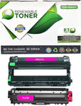 Renewable Toner Compatible Drum and Toner Cartridge Replacement for Brother DR221CL DR-221 TN225M TN-225 Printer DCP-9020 HL-3140 HL-3150 HL-3170 HL-3180 MFC-9130 MFC-9330 MFC-9340 (Pack of 2 Magenta)