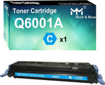 MM MUCH & MORE Compatible Toner Cartridge Replacement for HP 124A Q6001A Q6000A to use with Color 1600 2600n 2605dn 2605dtn CM1015 CM1017mfp Printer (Cyan)