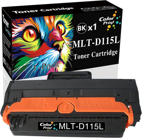 (1-Pack, Black) ColorPrint Compatible MLT-D115L Toner Cartridge Replacement for Samsung MLTD115L 115L D115L Xpress SL-M2830DW SL-M2880FW SL-2620ND SL-2820DW 2820ND SL M2670FN M2870FD M2870FW Printer