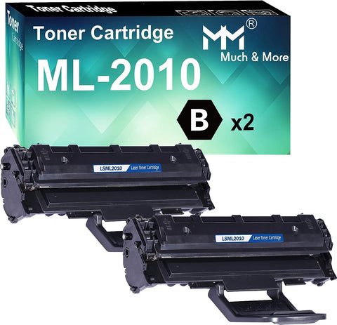 MM MUCH & MORE (2-Pack, High Yield) Compatible Toner Cartridge Replacement for Samsung ML2010 ML-2010D3 ML1610 to Used with ML-1610 ML-2010 ML-2010R ML-2510 ML-2570 ML-2571N SCX-4321 Printer