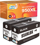 Smart Gadget Compatible Ink Cartridge Replacement HP 950 XL 950XL Black | Use with Pro 251DW 276DW 271DW 8630 8100 8600 8610 8615 8616 8620 8625 Printers | 2 Pack Black