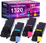 MM MUCH & MORE Compatible Toner Cartridge Replacement for Dell 1320c 310-9058 310-9060 310-9062 310-9064 to use for Color Laser 1320c Printer High Yield (4-Pack, Black, Cyan, Magenta, Yellow)