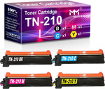 MM MUCH & MORE Compatible Toner Cartridge Replacement for Brother TN-210 TN210 to use for HL-3040CN HL-3045CN HL-3070CW HL-3075CW MFC-9010CN MFC-9120CN MFC-9125CN MFC-9320CW Printer (4-Pack)