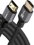 PowerBear 8K HDMI Cable 10 ft | High Speed, Braided Nylon & Gold Connectors, 8K @ 60Hz, 4K @ 120 HZ, 2K, 1080P, ARC & CL3 Rated | for Laptop, Monitor, PS5, PS4, Xbox One, Fire TV, Apple TV & More