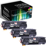 (3 Pack) Green Toner Supply Compatible Toner Cartridge Replacement for Canon 126 128 CRG 126/128 3xBlack for ImageClass LBP6200d LBP6230dw D530 D550 MF4412 MF4420N MF4880DW Printer