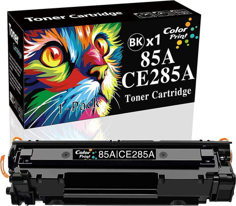 ColorPrint Compatible CE285A Toner Cartridge Replacement for HP 85A 285A for Pro P1102w P1102 1102w M1217nfw M1212nf MFP P1102whp P1100 M1132 M1210 M1130 Laser Printer (1-Pack, Black)