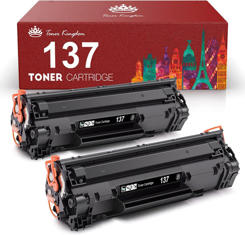 Toner Kingdom Compatible Toner Cartridge Replacement for Canon 137 CRG137 ImageClass D570 MF236n LBP151dw MF247dw MF249dw MF232w MF242dw MF244dw MF216n MF227dw MF212w Laser Printer Ink(Black, 2-Pack)