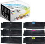 6-Pack TG Imaging Replacement for 2660dn Toner Cartridge C2660dn 3B/C/Y/M Color Set for use in Dell C2660 C2660dn C2665dnf Toner Printer