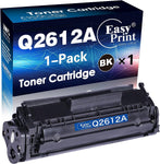 EASYPRINT Compatible 12A 2612A Toner Cartridges Used for HP Laserjet 1010/ 1012/ 1015/ 1018/ 1022/ 1022N/ 1022NW/ 1020/ 3015MFP/ 3020MFP/ 3030MFP/ 3050MFP/ 3052MFP/ 3055MFP/ 3050Z, (1x Black)