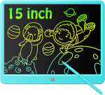 Deecam 15inch LCD Writing Tablet, Large Screen Drawing Board, Electronic Graphics Tablet Doodle and Scribbler Board Toy Sketch Board Drawing Pad for Kids Boys Girls Adults (Blue)