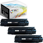 TG Imaging (3xBlack) 3-Pack Replacement for HP 83A Toner Cartridge CF283A 3xBlack 3x83A HP83A for HP Pro MFP M125nw M125a MFP M127fw M127fn MFP M201dw MFP M225dw M225dn Toner Printer