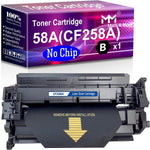 MM MUCH & MORE Compatible Toner Cartridge Replacement for HP 58A 258A CF258A 58X to use with Pro M404n M404dn M404dw MFP M428dw M428fdn M428fdw M304 M404 M428 Printers (1-Pack, Without Chip)