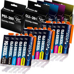 EASYPRINT (15 Pack) Compatible PGI280XXL CLI281XXL PGI-280XXL CLI-281XXL Ink Cartridge Used for Canon TR7520 TR8520 TS6120 TS8320 TS8120 TS9120 TS8220 TS6220 TS9520 TS6320 TS9521C TS702 TS9100 Printer