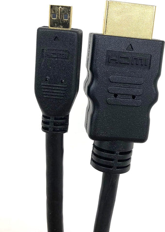 Micro Connectors, Inc. (TM) 6 Feet High Speed HDMI with Ethernet (type A) to Micro HDMI (type D) Cable (H4-06MAMD)