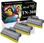 3-Pack ColorPrint Compatible TN360 Toner Cartridge Replacement for Brother TN360 TN330 TN-330 Work with HL-2140 HL-2170W MFC-7340 MFC-7440N MFC-7345N MFC-7840W DCP-7030 DCP-7040 Printer (Black)