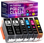 MM MUCH & MORE Compatible Ink Cartridge Replacement for Canon PGI-270XL CLI-271XL PGI270XL CLI271XL use for MG5720 MG6820 MG7720 TS5020 TS6020 (2 Large Black, Small Black, Cyan, Magenta, Yellow)