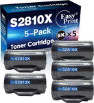 EASYPRINT (5X Black) Compatible S2810x Toner Cartridges (High Yield 6,000 Pages, 593-BBMF 47GMH) Used for Dell S2810dn/ H815dw/ S2815dn, (Total 5 Pack)