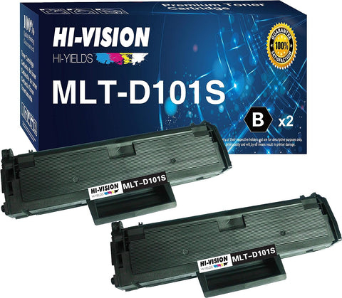 HI-Vision Compatible Replacement for MLT-D101S for use with SCX-3405F SCX-3405W SCX-3405FW ML-2165W ML-2160 ML-2161 ML-2166w SCX-3400F SCX-3400FW Printer (Black)