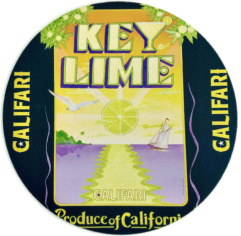 Califari 8" Key Lime Rig Mat, Mouse Pad, Dab Mat, Coaster